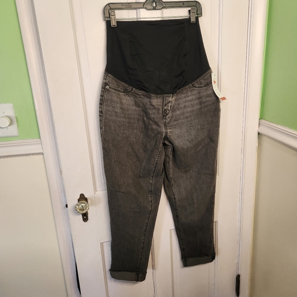 Isabel Cuffed Boyfriend Maternity Pants Size 8 and 10 - Picture 1 of 7